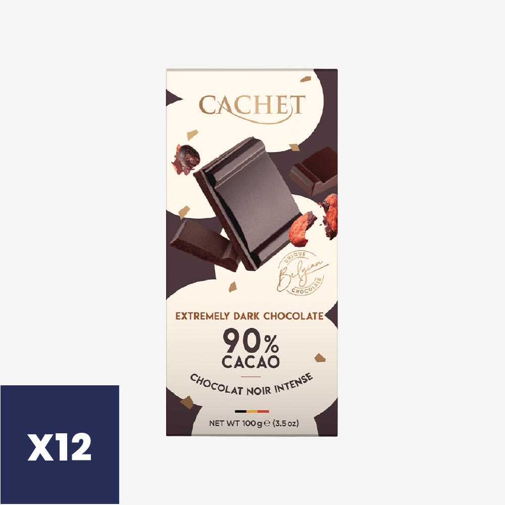 Barra Chocolate Extremely Negro 90 Cachet 12 x 100 g