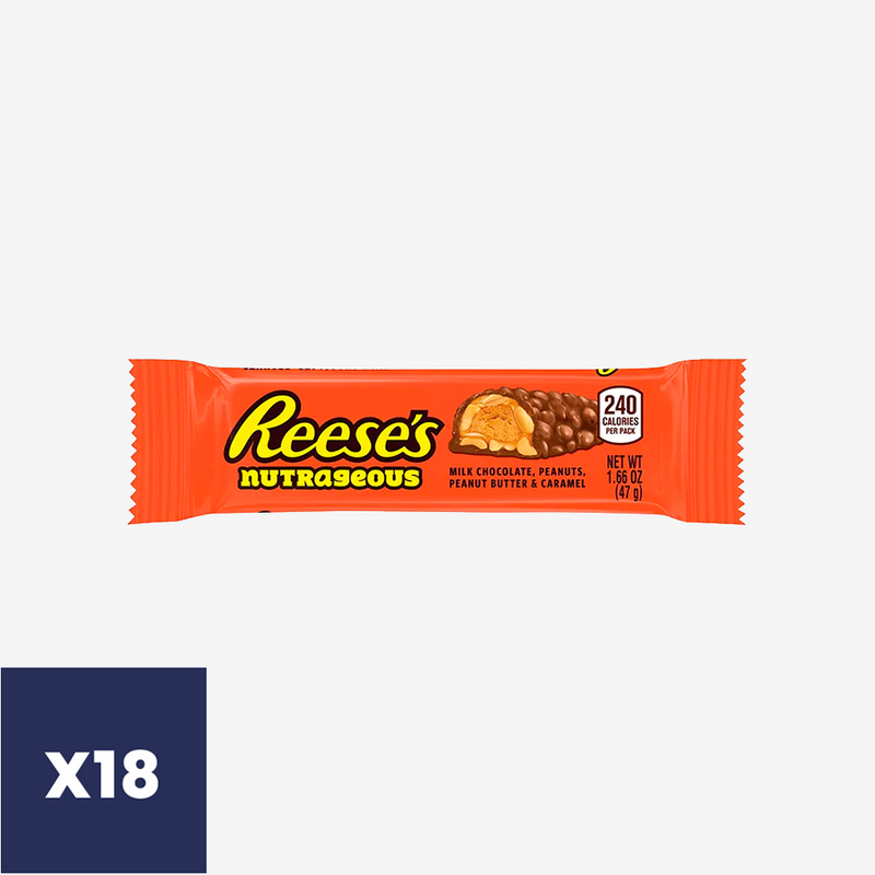 Barra Chocolate Nutrageous Reese's 18 un x 47 g