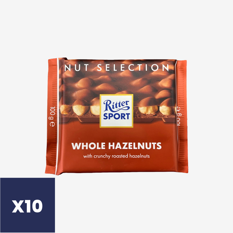 Chocolate Avellanas Enteras Ritter Sport 10 x 100 g