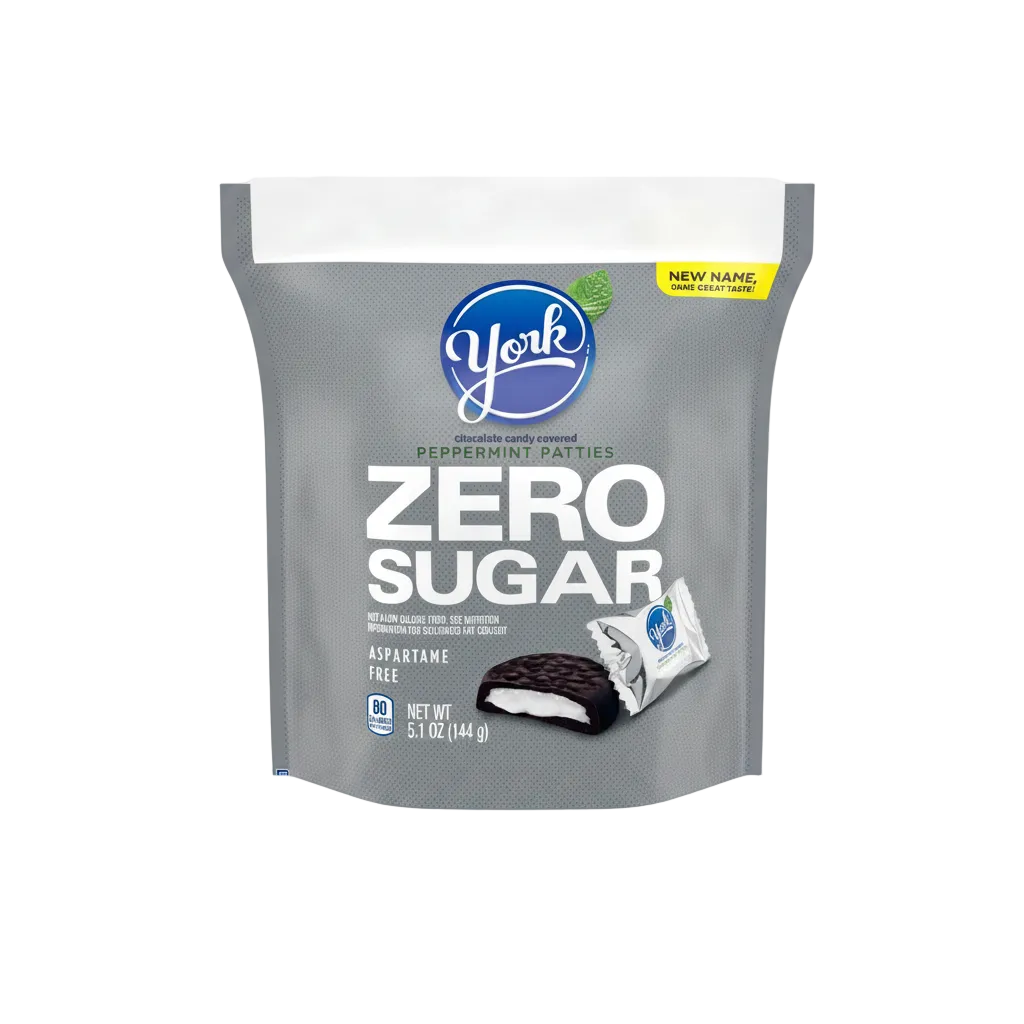 Chocolate Negro Relleno de Menta Zero Sugar York 144 g