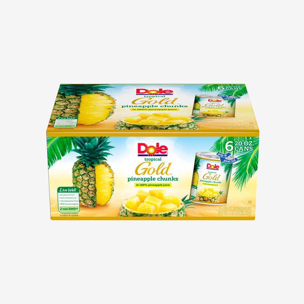 Piña en Cubitos Dole 6 un x 567 g
