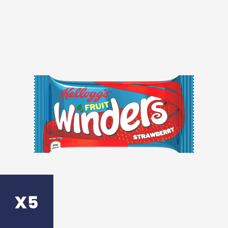 Barras de Fruta Frutilla Winders Rolls Kellogg's 5 un x 17 g