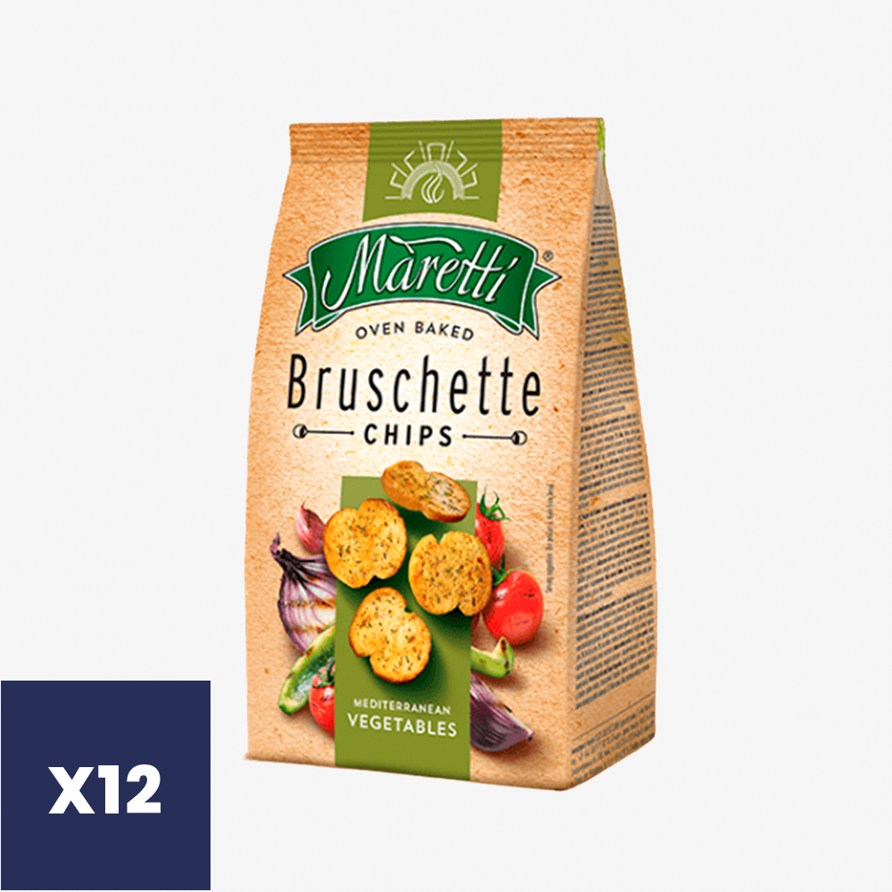Tostadas Verduras Mediterráneas Bruschette Maretti Bakery 12 x 140 g