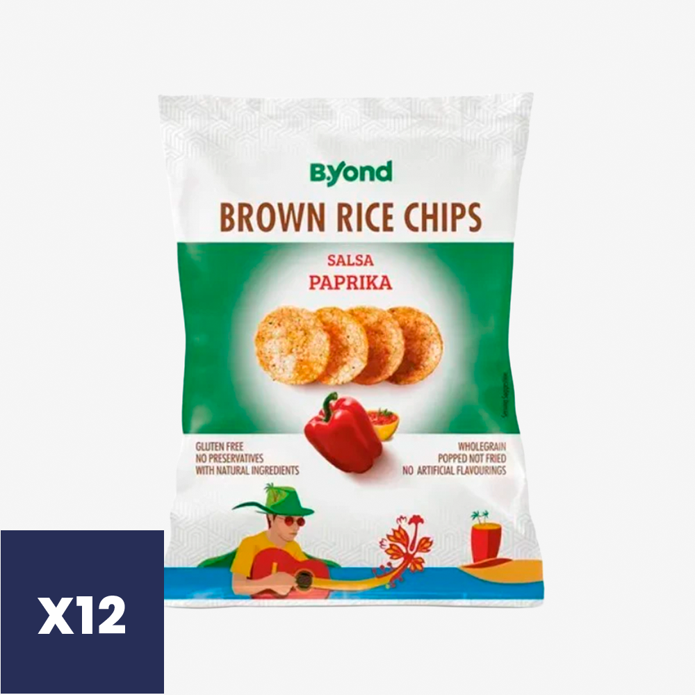 Chips Arroz Nordic Salsa Paprika B.Yond 12 x 70 g