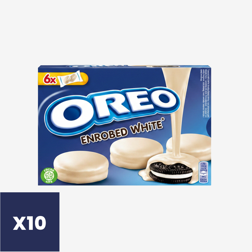 Galletas Bañadas en Chocolate Blanco Oreo 10 x 246 g