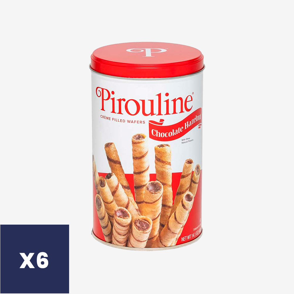 Obleas Rellenas de Chocolate con Avellanas Pirouline 6 x 400 g