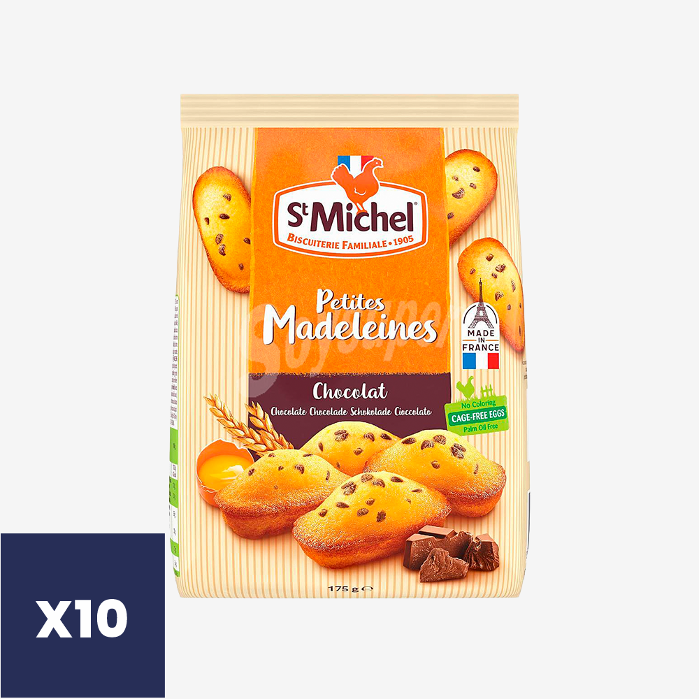 Galletas Petites Madeleines Chocolate St Michel 10 x 175 g