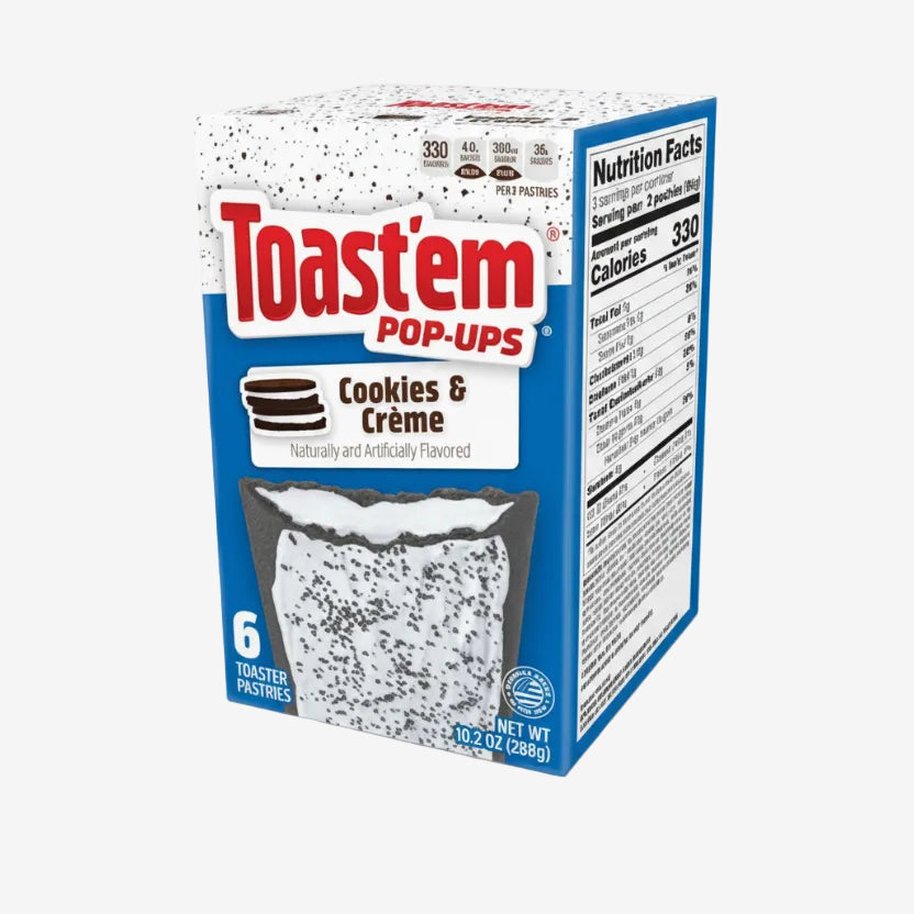 Pop-Ups Cookies and Cream Toast'Em 6 x 48 g