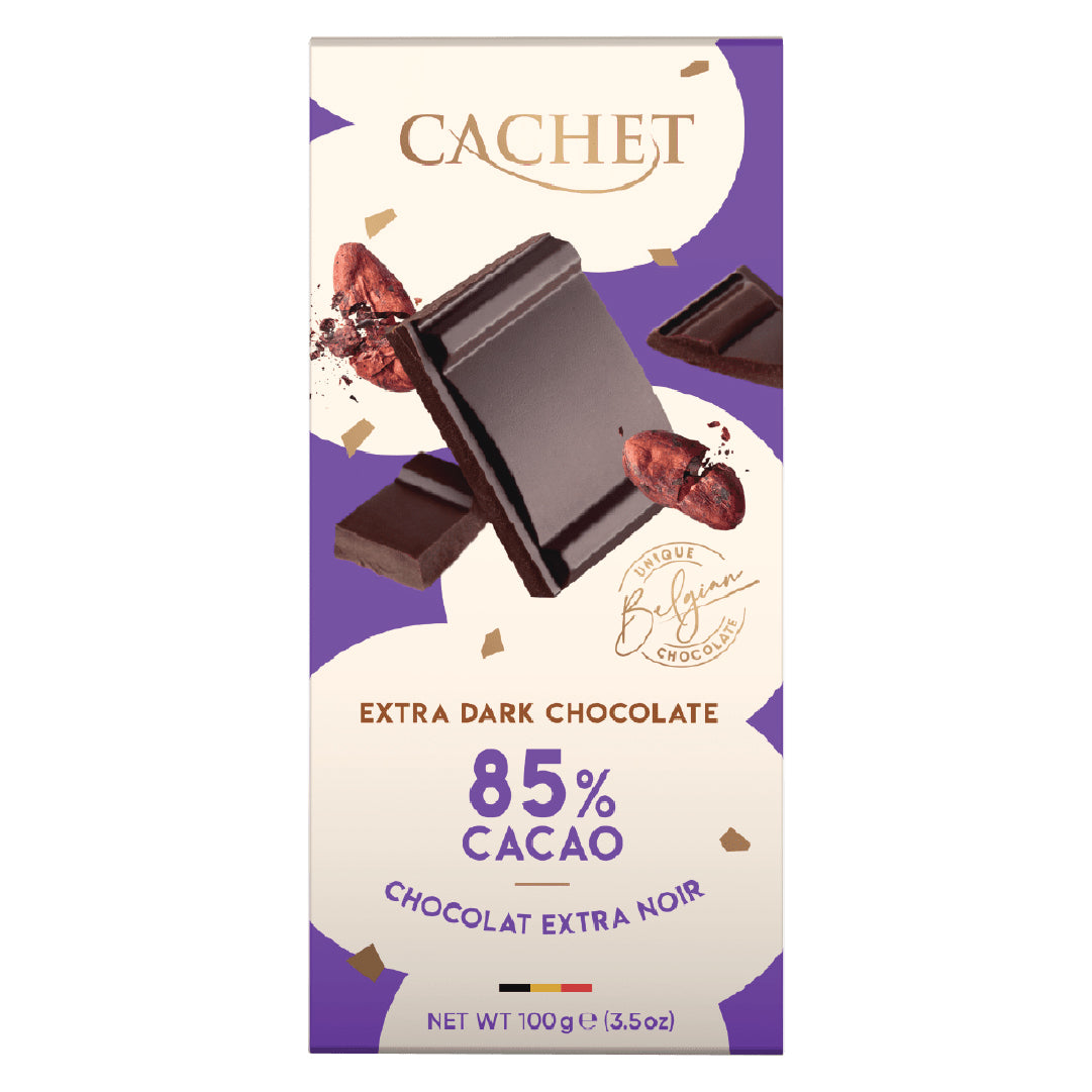 Barra Chocolate Extra Negro 85 Cachet 12 x 100 g