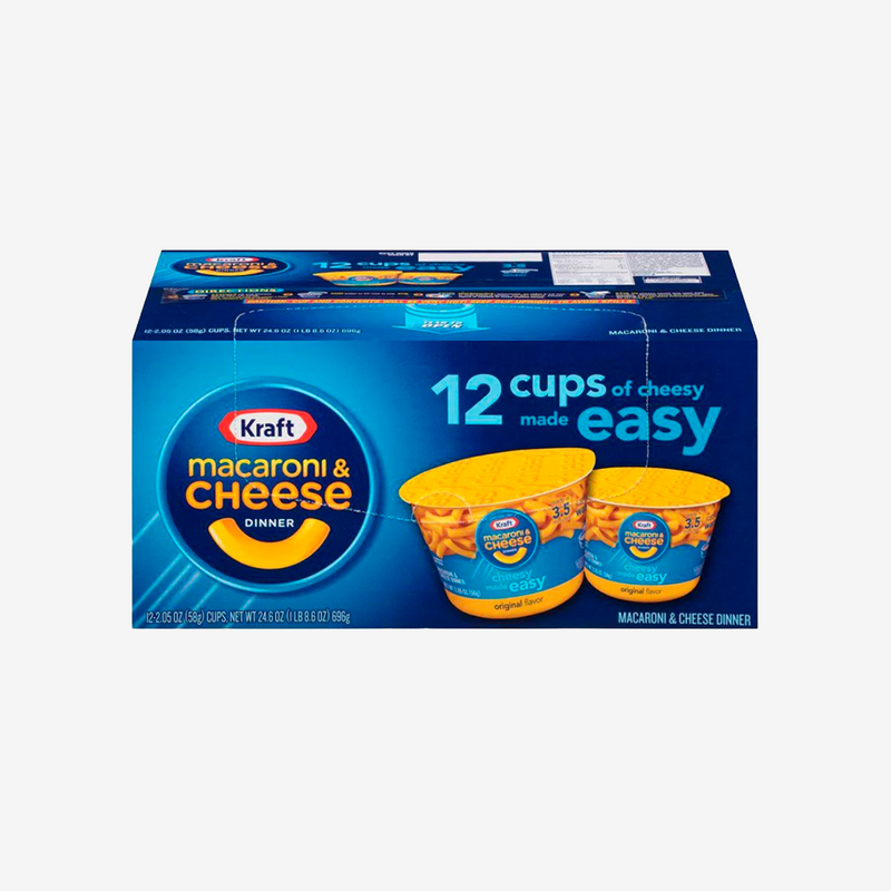 Macarrones con Queso Pocillo Kraft 12 un x 58 g