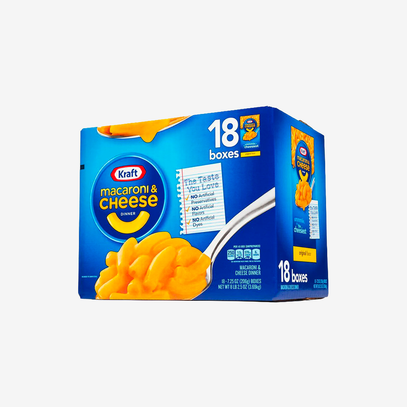 Macarrones con Queso Kraft 18 un x 206 g
