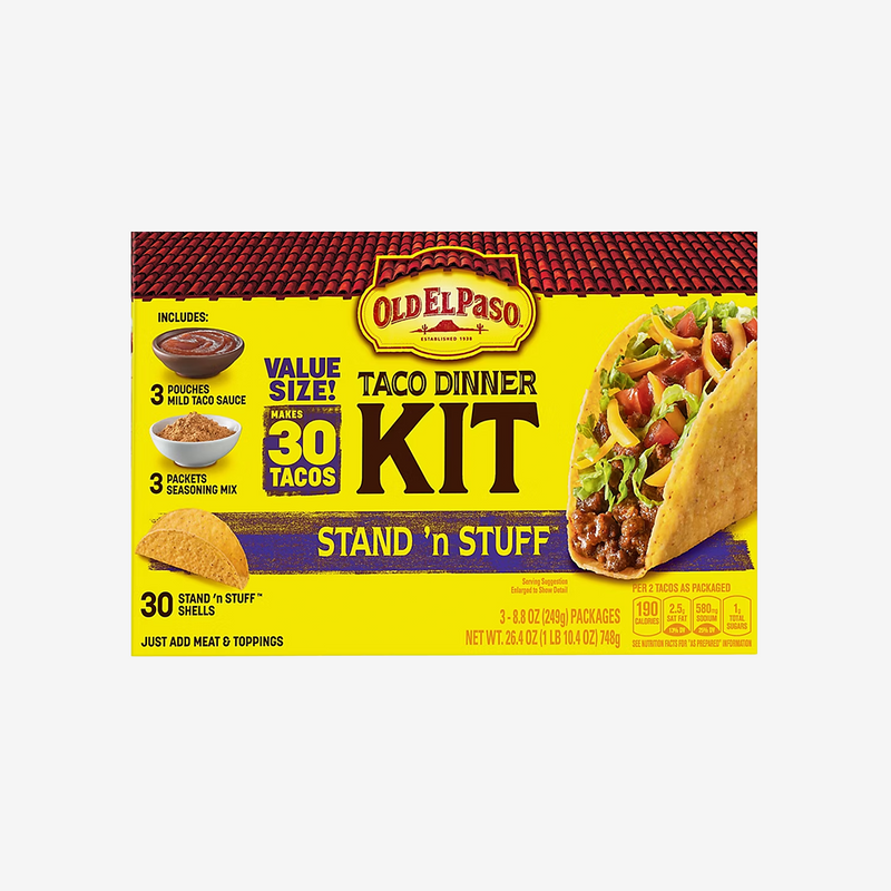 Kit para Tacos Stand 'N Stuff Old El Paso 3 un x 249 g