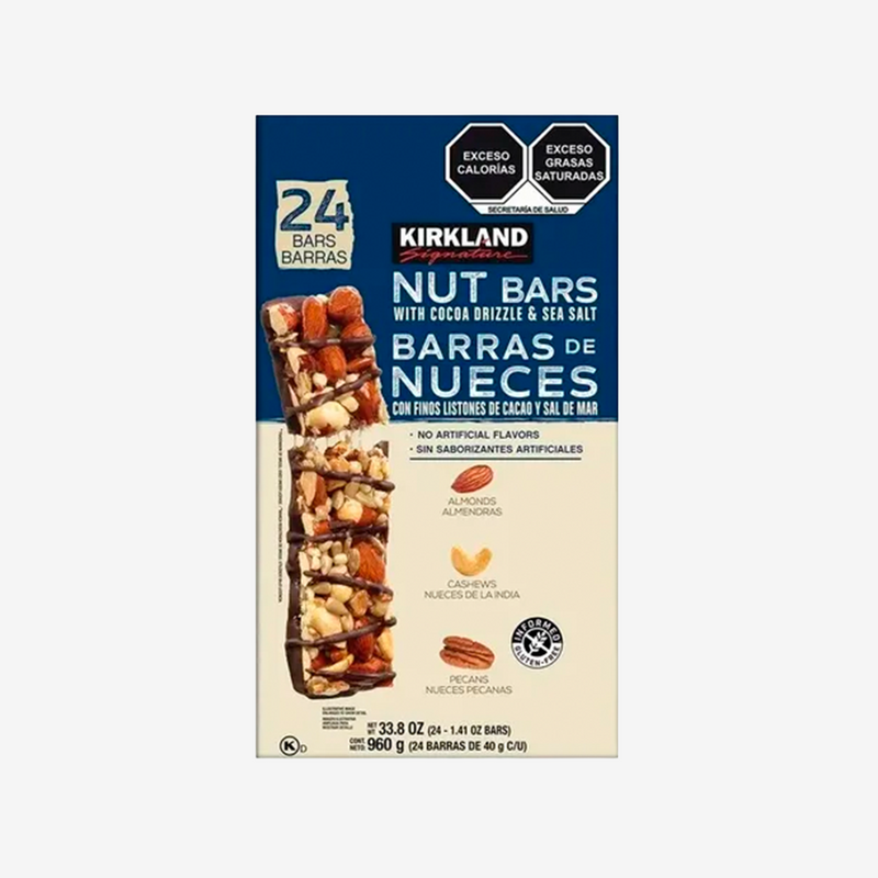 Barritas de Frutos Secos Kirkland 24 un x 40 g