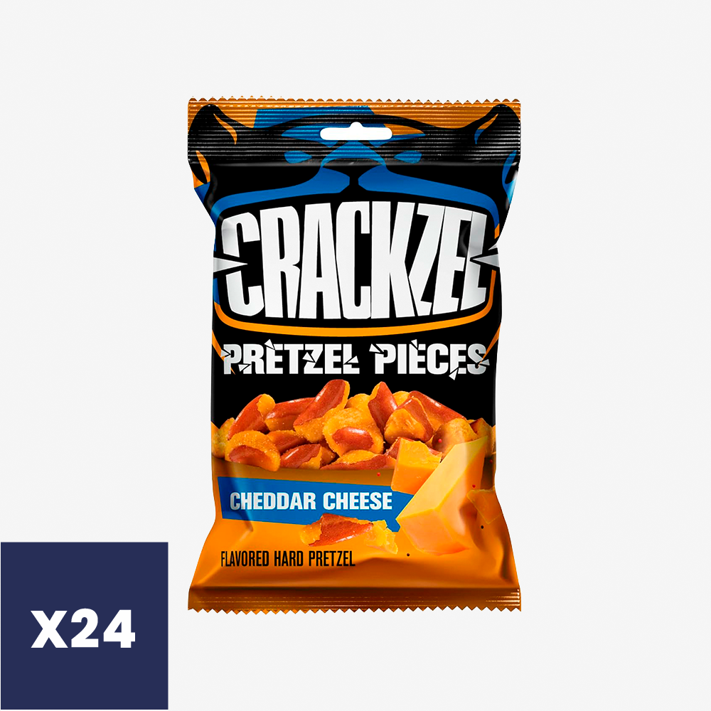 Pretzels Queso Cheddar Crackzel 24 x 85 g