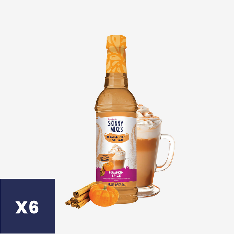 Syrup Pumpkin Spice sin Azúcar Skinny Mixes 6 x 750 ml