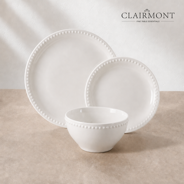 Set Vajilla 12 Piezas Perla Clairmont 1 un