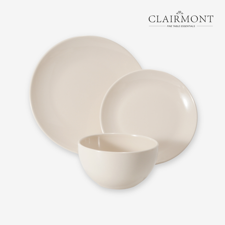 Set Vajilla 12 Piezas Crema Clairmont 1 un