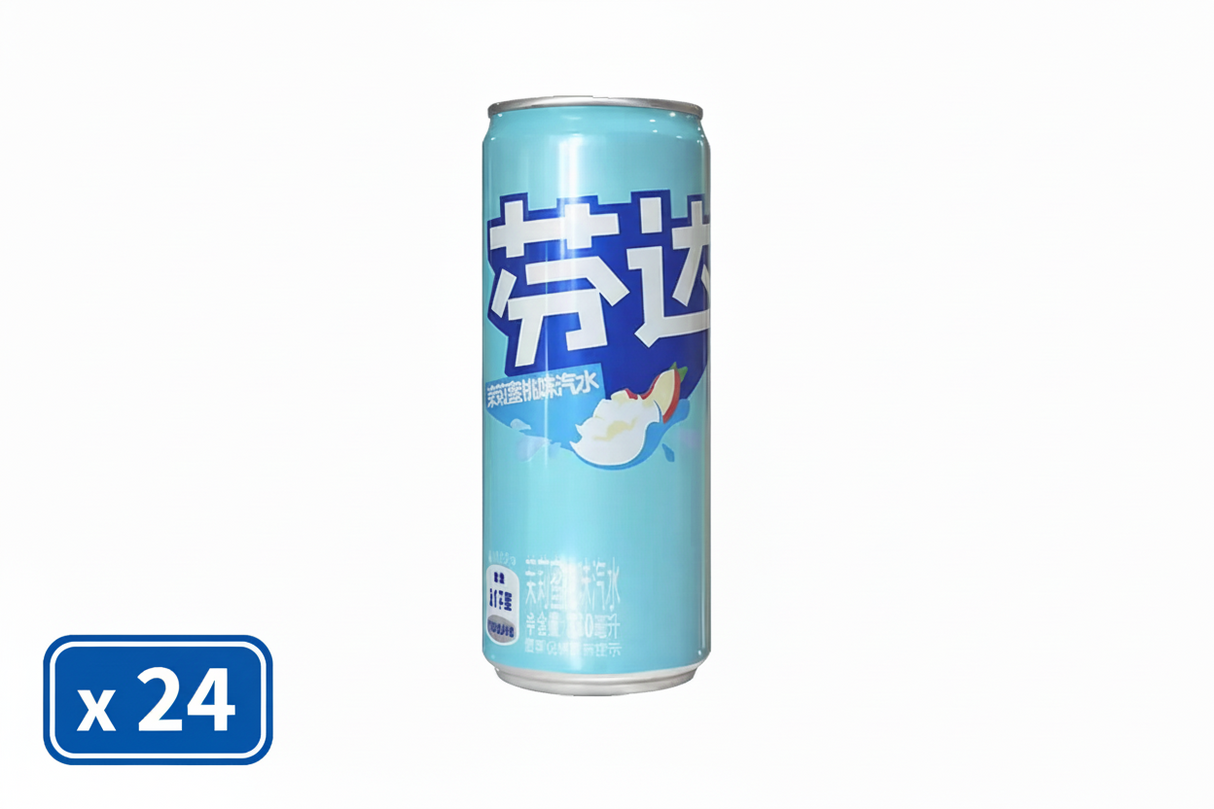 Bebida Jazmín y Durazno Lata Fanta 24 x 330 ml