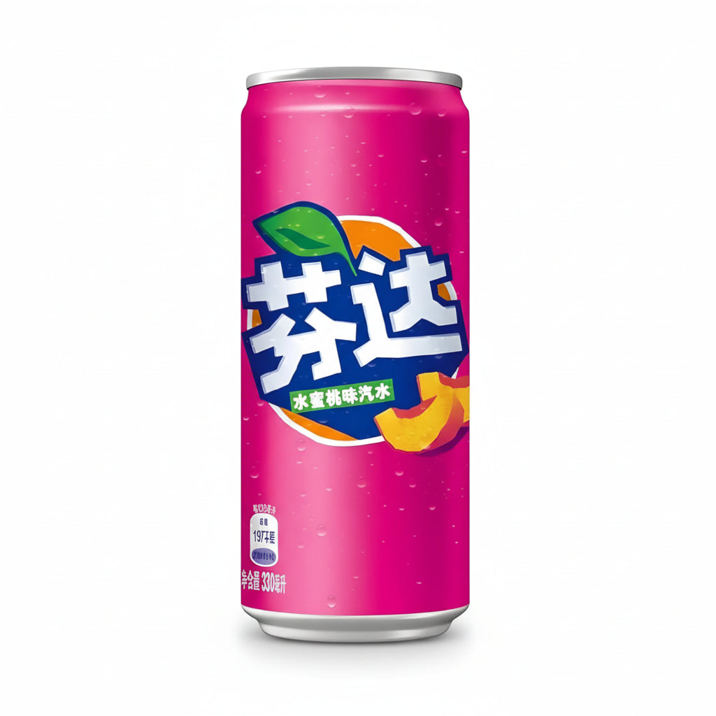 Bebida White Peach Lata Fanta 330 ml