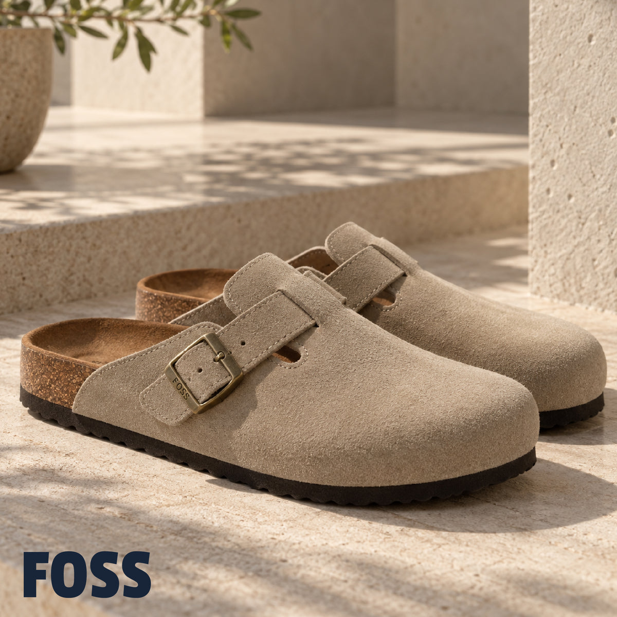 Zueco Mujer Ellis Beige Foss 1 un