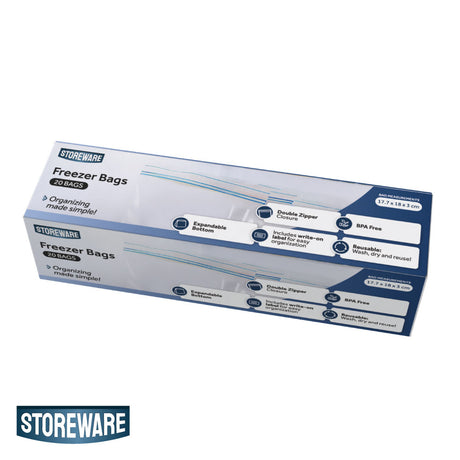 Bolsas Herméticas Freezer 18 x 18 cm Storeware 20 un