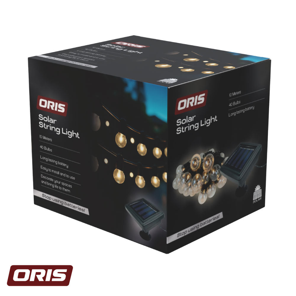 Guirnalda Decorativa Solar 40 LED 10m Oris 1 un
