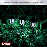 Set 4 Luces Solares Estaca Patio 40 cm Oris 1 un