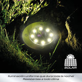 Set 4 Luces Solares Piso Estaca 8 Leds Oris 1 un