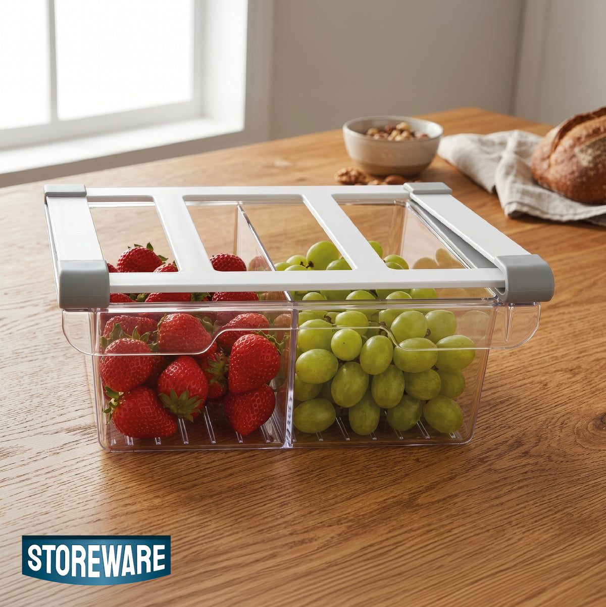 Cajón Organizador Bajo Repisa Grande para Refrigerador Storeware 1 un