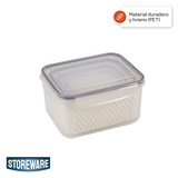 Set 4 Contenedores de Almacenamiento con Colador Storeware 1 un
