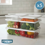 Set Contenedores para Refrigerador y Congelador 5 Piezas Storeware 1 un