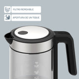 Hervidor Eléctrico Vidrio Blue Led 1,7 L Bhern 1 un