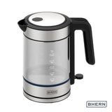 Hervidor Eléctrico Vidrio Blue Led 1,7 L Bhern 1 un