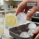 Molde 6 Esferas Hielo Silicona Home Logics 1 un