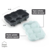 Molde 6 Esferas Hielo Silicona Home Logics 1 un