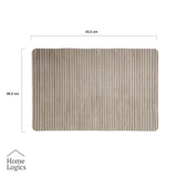 Set 4 Individuales Minimal Collection Beige Home Logics