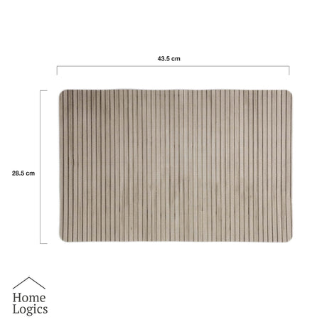 Set 4 Individuales Minimal Collection Beige Home Logics