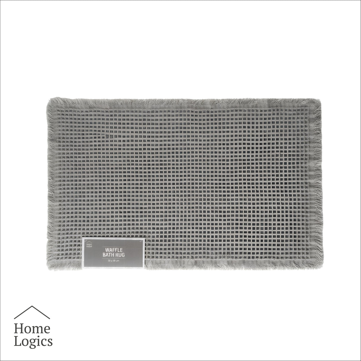 Mat de Baño Waffle Grey 50x80cm Home Logics 1 un