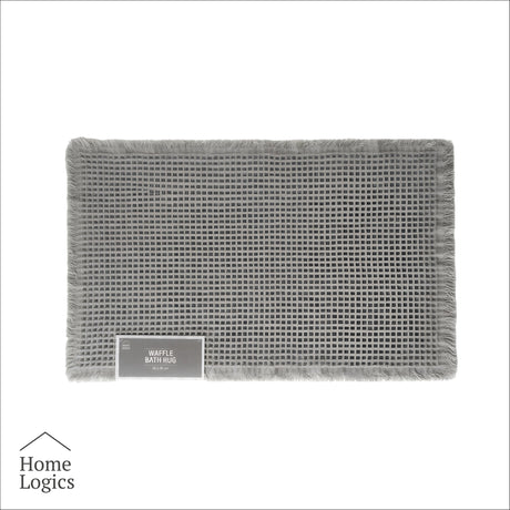 Mat de Baño Waffle Grey 50x80cm Home Logics 1 un