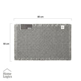 Mat de Baño Waffle Grey 50x80cm Home Logics 1 un