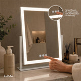 Espejo de Maquillaje con Luz LED 35,7 x 43,8 cm Luam 1 un