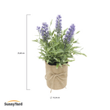 Lavanda Artificial Pequeña con Macetero SunnyYard 1 un