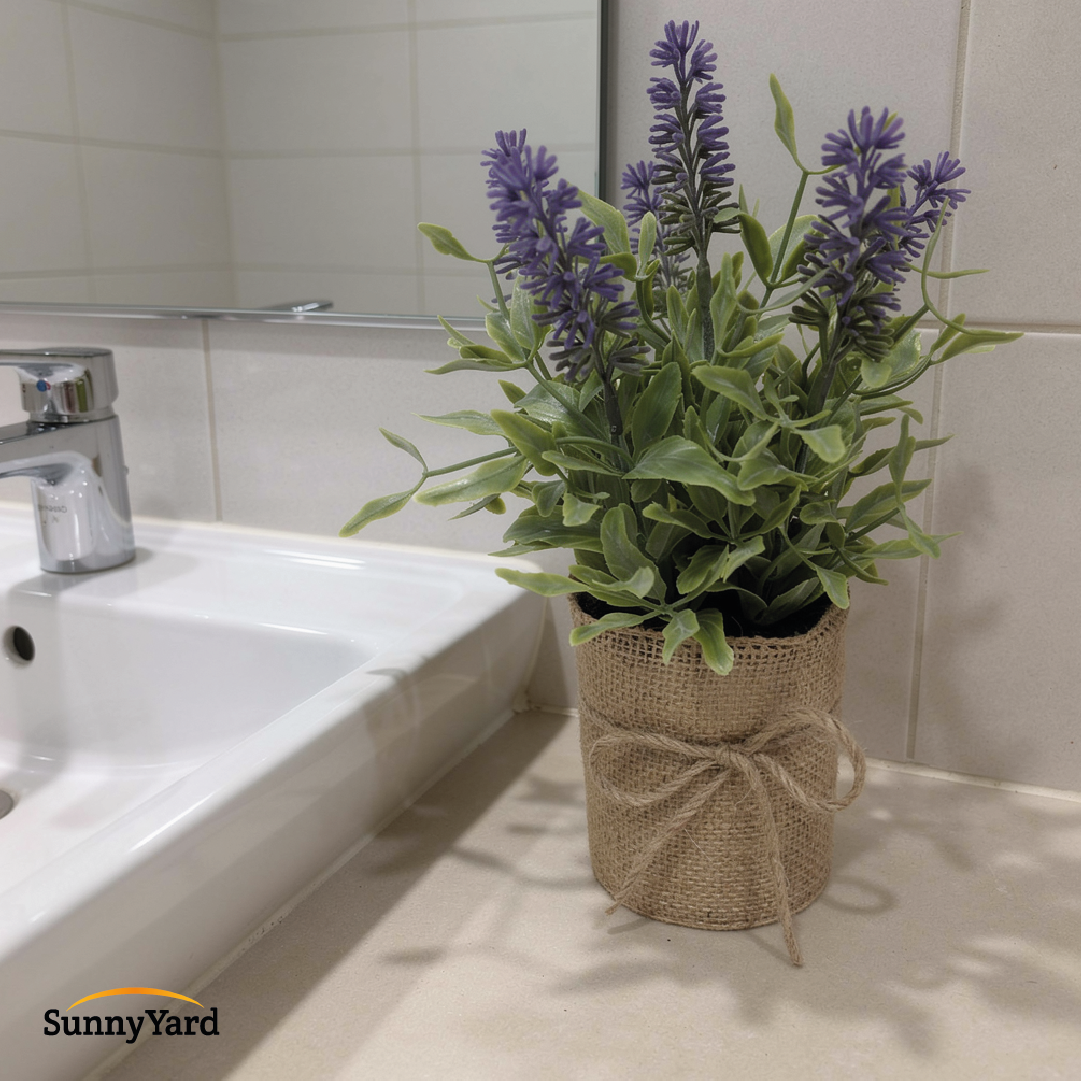 Lavanda Artificial Pequeña con Macetero SunnyYard 1 un
