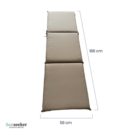 Cojín Reposera Exterior Beige 186 x 58 x 5 cm Sunseeker 1 un