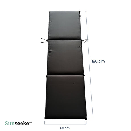 Cojín Reposera Exterior Gris 186 x 58 x 5 cm Sunseeker 1 un