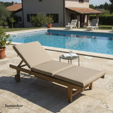 Cojín Reposera Exterior Beige 186 x 58 x 5 cm Sunseeker 1 un