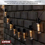 Guirnalda Decorativa Edison Solar 30 LED 12m Oris 1 un