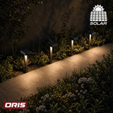 Set 4 Luces Solares Estaca Cuadrada 15 Lúmenes 1 un
