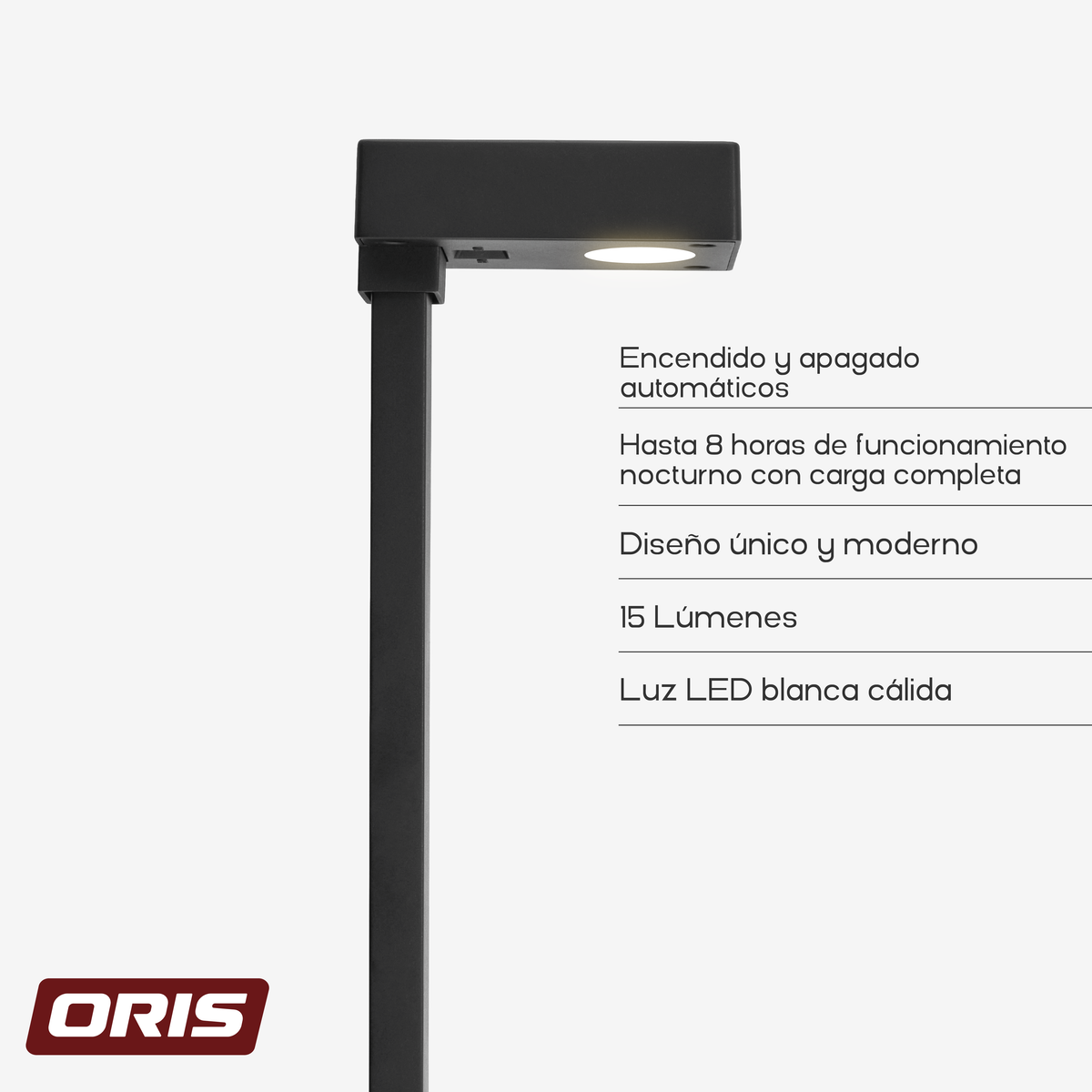 Set 4 Luces Solares Estaca Cuadrada 15 Lúmenes 1 un