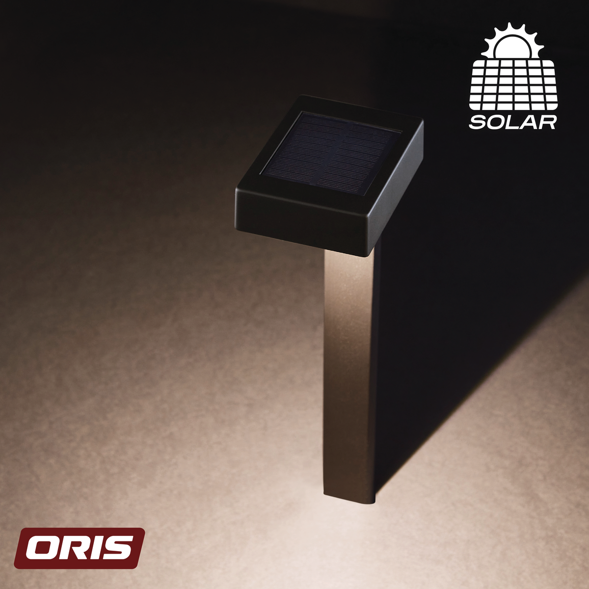 Set 4 Luces Solares Estaca Cuadrada 15 Lúmenes 1 un
